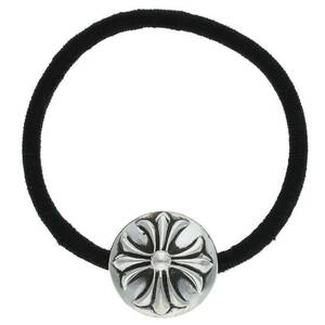 クロムハーツ Chrome Hearts HAIRBAND/クロスボールボタンヘアゴム シルバーコンチョ 中古 SS13