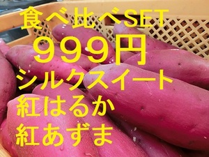 【送料無料】【焼き芋屋さんのさつまいも】【3種食べ比べ】【シルクスイート】【 紅あずま】【紅はるか】 9