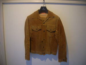 ★Vintage　Original 60's LEVI'SビッグE サードGジャン スエードレザージャケット リーバイス557 3rd ヴィンテージ古着 ★