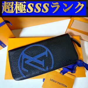 821【超極ＳＳＳランク】★最新★ルイヴィトン★ジップ 長財布 ヴェルティカル LVサークル トリヨンレザー★正規品★