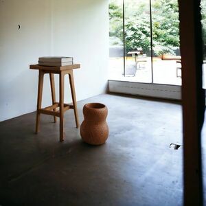 Solid Oak Hi Stool / #Ritzwell #Actus #Charlotte Perriand #Christian Durupt 天然木 高級 無垢材 北欧 重厚 スツール リッツウェル