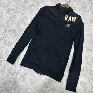 CC @ 古着 '着心地抜群' G-STAR RAW ジースターロウ 高品質 COTTON ジップアップ ロング パーカー S レディース 婦人服 アウター 上着 