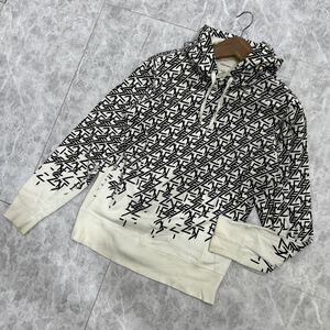 CC @ 国内正規品 '洗礼されたデザイン' DIESEL ディーゼル 高品質 COTTON 総柄 スウェット プルオーバー パーカー sizeS 上着 フーディー