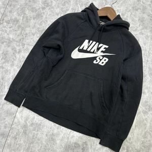 HH @ 人気モデル '着心地抜群' NIKE SB ナイキ ICON PULLOVER HOODIE スウェット プルオーバー パーカー S 上着 アウター 黒 846887-010