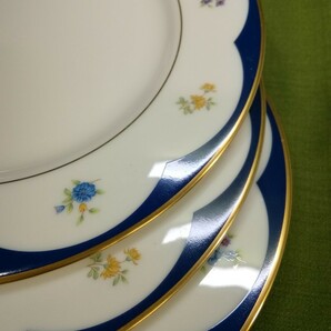 g_t P813 たち吉RICHFILD 洋食器 １番良く使う洋皿(直径約21.5cm/高さ1.5cm) 三枚組中古の画像7