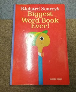 g_t N794 リチャード・スキャリー作 「Biggest Word Book Every！」 巨大絵本(海外) 41cm×61cm 【現状品】