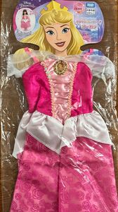 ディズニープリンセス　オーロラ姫　キラキラ　公式おしゃれドレス　100〜110cm 新品未使用！グリーティングにも！