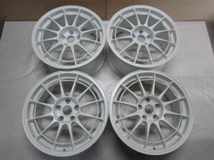 ☆ENKEI Racing NT03 18 x 8JJ +35 / 18 x 9JJ +35 PCD114.3 x 5H ホワイト ハブ径73mm エンケイ レーシング NT-03 展示品 保管品 中古☆