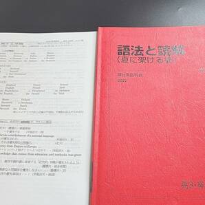 駿台　大島先生　22年夏期　語法と読解（夏に架ける橋）　テキスト・プリントフルセット　鉄緑会　河合塾　Z会　東進 　SEG