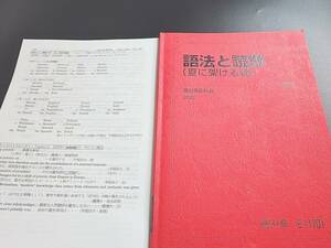 駿台　大島先生　22年夏期　語法と読解（夏に架ける橋）　テキスト・プリントフルセット　鉄緑会　河合塾　Z会　東進 　SEG