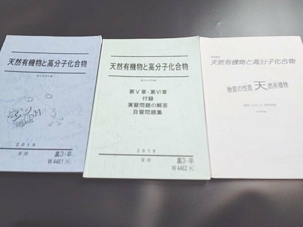 駿台　酒井俊明先生　天然有機物と高分子化合物　テキスト・配布プリントフルセット　河合塾　鉄緑会　Z会　東進 　SEG