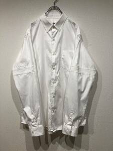 GOODENOUGH グッドイナフ オックスフォードボタンダウンシャツ 長袖シャツ 背面ロゴ 日本製