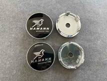 BMW HAMANN ホイールキャップ ホイール ハブキャップ センター キャップ保護 防塵 4個セット 外径60mm T164番_画像3