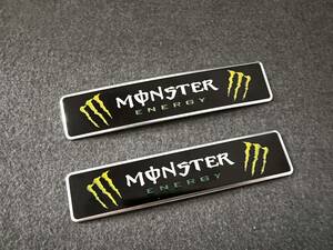 MONSTER★12*2.6CM★カーステッカー エンブレム プレート アルミ製 フェンダーバッジ シール 傷を隠す 2枚セット 559番