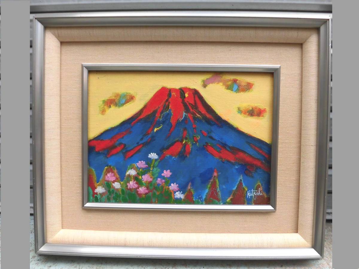 Hitoshi Tanaka Spring Fuji vorläufiger Titel Öl auf Leinwand Nr. 4, Malerei, Ölgemälde, Natur, Landschaftsmalerei