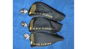 中古美品 Black Clover ブラッククローバー ヘッドカバー ブラック ＵＴ ユーティティ用　３個セット