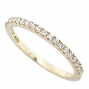 AHKAH Ahkah tina half Eternity ring ring K18/ diamond 0.16ct 7 number [... pawnshop ]