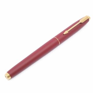 PARKER パーカー 75 万年筆 14Kペン先 マットレッド×ゴールド【いおき質店】ネーム刻印入