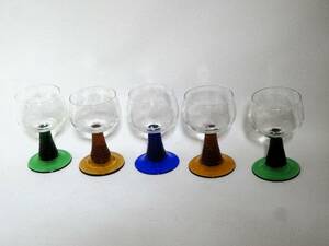 ⑯* retro * glass . piece set 