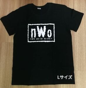 ★新品★Lサイズ　nWo プロレスTシャツ ブラック　新日本プロレス 蝶野正洋 武藤敬司 天山広吉 ヒロ斉藤 狼軍団 ｗｃｗ wwe