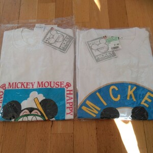 未使用　ミッキーマウス　Tシャツ2枚　サイズフリー