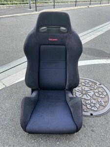 ［大阪発］ホンダ　シビック DC2 インテグラタイプR 純正 RECARO レカロ SR-3 SR3 セミバケ シート 黒系×赤ステッチ 1脚 (ダイヤル右側) 