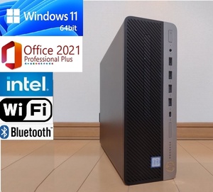 爆速PC【新品・最速M.2 SSD搭載】 HP ProDesk600 / Corei5 7500 / Win11 PRO 64bit / インテル純正 Wi-Fi内蔵メモリ8GB /Office2021 