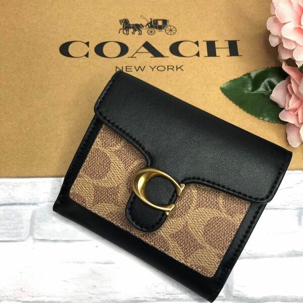 COACH コーチ 折り財布 ブラウン　シグネチャー　新品