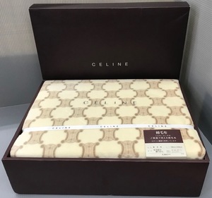 あ//J6471 【未使用・保管品】セリーヌ　CELINE　綿毛布　CL3040 日本製品　シルキータッチ　140×200cm