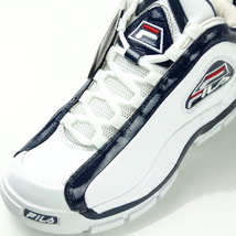 【新品・箱付】定価1.5万 FILA フィラ《名作 FILA GRANT HILL 2》グラントヒル Ⅱ レディース レザースニーカー 24.5cm 白×紺_画像4