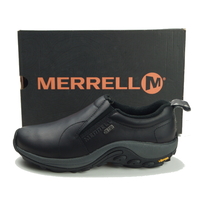 【新品・箱付】定価1.98万 メレル MERRELL《冬対策 防水・防滑》ジャングルモック レザー ウォータープルーフ アイス＋ 黒 28 スリッポン_画像9