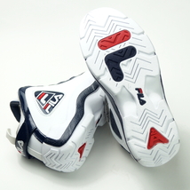 【新品・箱付】定価1.5万 FILA フィラ《名作 FILA GRANT HILL 2》グラントヒル Ⅱ レディース レザースニーカー 25cm 白×紺_画像7