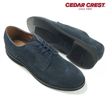 【未使用】セダークレスト CEDAR CREST《大人カジュアル》軽量・クッション 本革スエード プレーントゥ ウォーキング シューズ 紺 26cm 3E_画像9