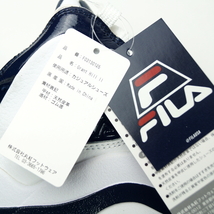 【新品・箱付】定価1.5万 FILA フィラ《名作 FILA GRANT HILL 2》グラントヒル Ⅱ レディース レザースニーカー 24cm 白×紺_画像8