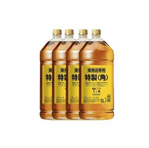 サントリー 角瓶 特製 ＜角＞ 業務店専用 ペットボトル 40度 5000ml 4本入り /1ケース