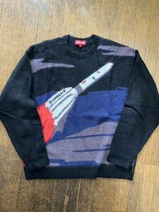 1円！新品本物Supreme Rocket Sweater BlackサイズLシュプリーム　boxロゴ ボックスブラック