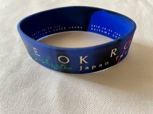 ONE OK ROCK with オーケストラジャパンツアー2018 限定ラバーバンド 青 使用済 ワンオク ラバーストラップ シリコンバンド