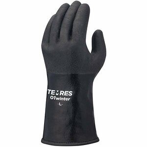  show wa glove (tem less ) TEMRES01 WINTER BK L size 