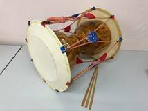 チャング　韓国太鼓　民族楽器　ケース付き　直径４６cm　打楽器　現状品_画像1