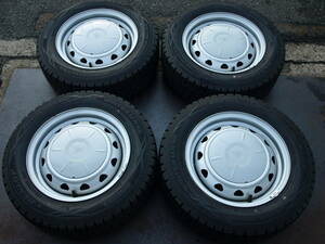 ◆◆ DUNLOP WINTERMAXX WM01 14インチスチール 185/65R14 86Q 9分山以上 8.2～8.6㎜ スプリンターカリブ シビック カローラ ◇231120