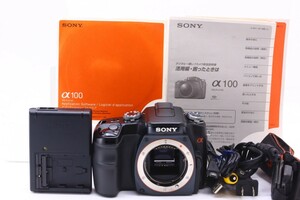 【超美品】ソニー SONY α100 DSLR-A100 デジタル一眼レフ ボディ #11565