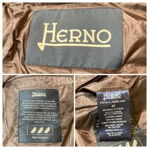 【極美品】HERNO ヘルノ ダウンジャケット N-3B ブラウン サイズ48_画像10