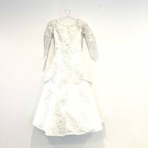 ドレス ウェディングドレス ホワイト ブライダル コンサート 7T 発表会 舞台衣装 ブライダルフェア 花柄 ビジュー magnolia ロングドレス _画像1