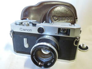 キヤノン／Canon P (Populaire/ポピュレール/700079)＋50mm f1.8＋露出計付を収納出来るケース ライカスクリューマウント/L39/Leica