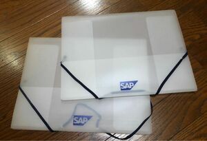 SAP クリアファイルケース　ブリーフケース　A4 2つセット