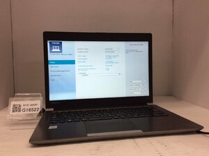 ジャンク/ TOSHIBA dynabook R63/M PR63MEC4447AD21 Intel Core i5-7200U メモリ8.19GB SSD256.06GB 【G16522】