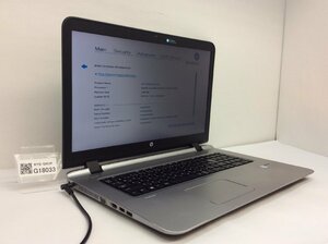 HP HP ProBook 470 G3 Intel Core i5-6200U メモリ4.1GB HDD500.1GB OS無し【G18033】