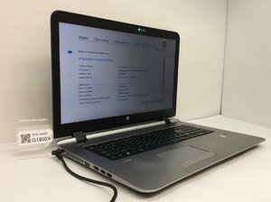 HP HP ProBook 470 G3 Intel Core i5-6200U メモリ4.1GB HDD500.1GB OS無し【G18024】
