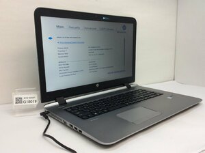 HP HP ProBook 470 G3 Intel Core i3-6100U メモリ4.1GB HDD500.1GB OS無し【G18019】