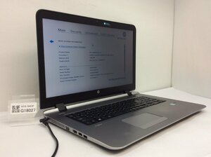 HP HP ProBook 470 G3 Intel Core i5-6200U メモリ4.1GB HDD500.1GB OS無し【G18027】